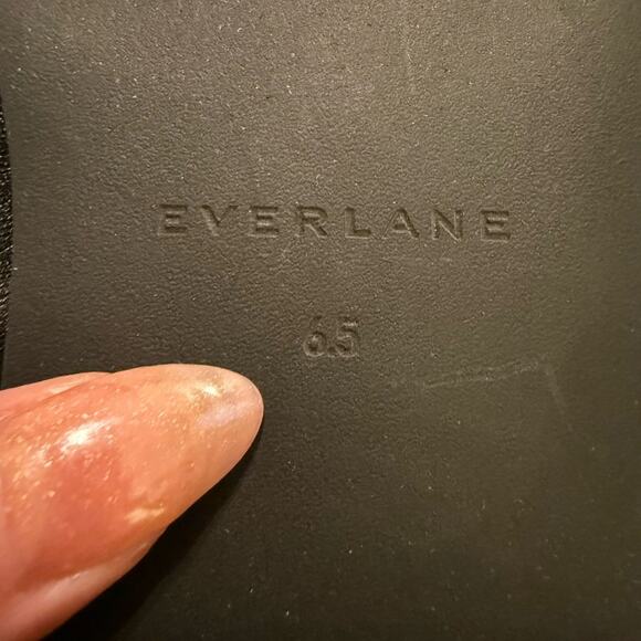Everlane Day Twist Sandal Black Leather Flat Slide Size 6.5 New Without Box - Picture 7 of 8